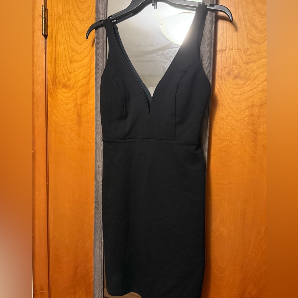 Lulu's Chic Black Backless Dress